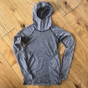 J.Crew x New Balance Women’s Navy Heather Long Sleeve Woorkoit Hoodie Top XS